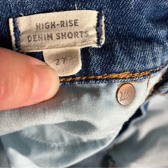 Madewell Blue Denim Jean Shorts - Picture 3 of 5